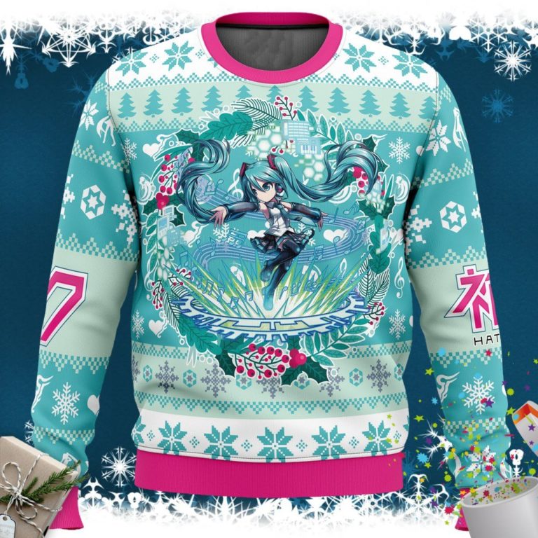 Christmas Symphony Hatsune Miku Ugly Christmas Sweater