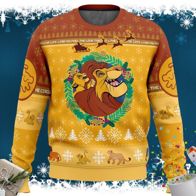 Christmas The Lion King Disney Ugly Christmas Sweater