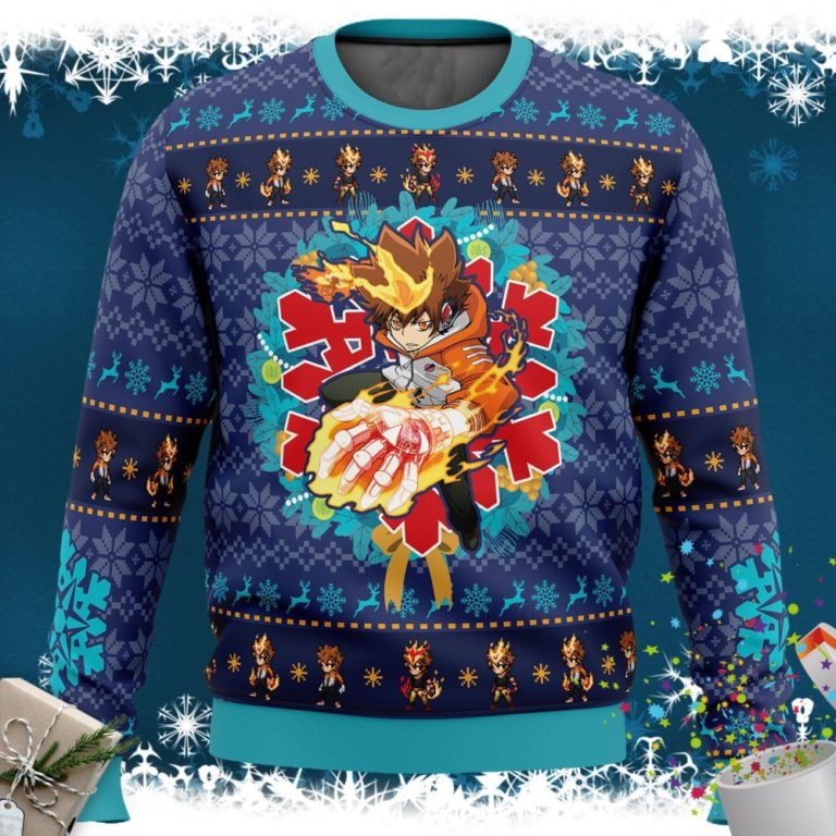 Christmas Tsunayoshi Sawada Kateyo Hitman Reborn Ugly Christmas Sweater
