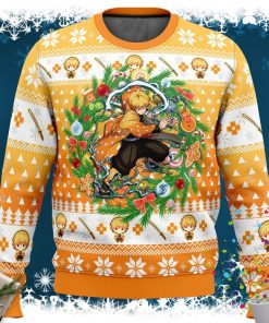 Christmas Zenitsu Agatsuma Demon Slayer Ugly Christmas Sweater