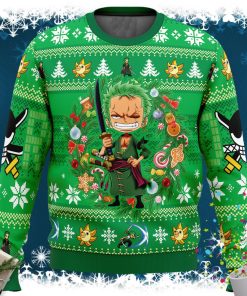 Christmas Zoro One Piece Ugly Christmas Sweater