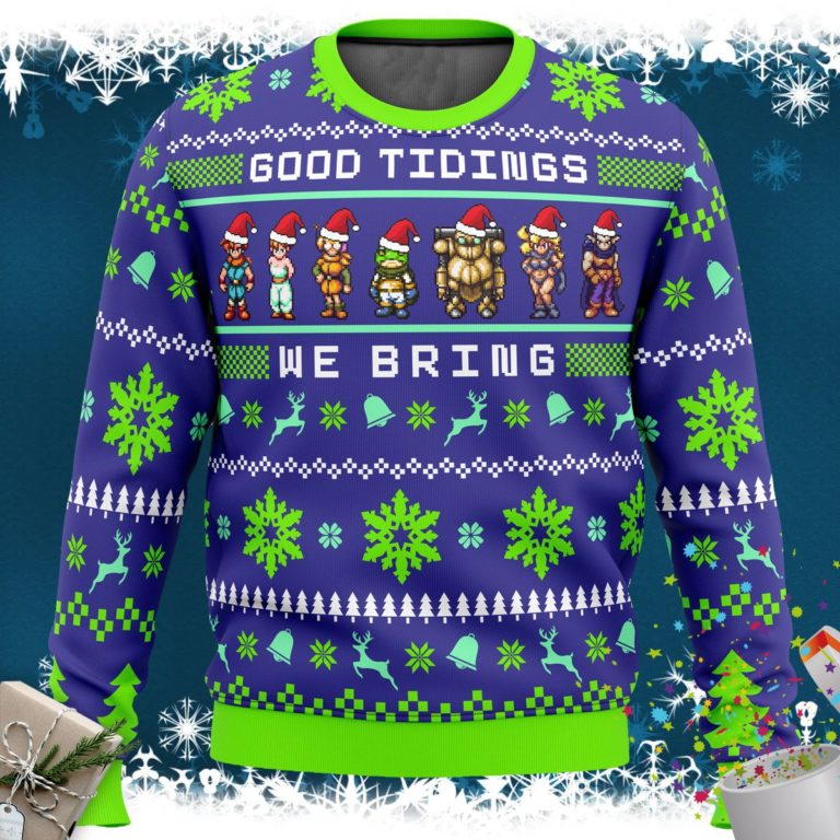 Chrono Trigger Good Tidings We Bring Ugly Christmas Sweater