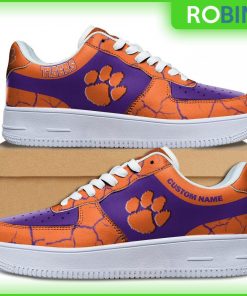 Clemson Tigers NCAA Custom AF1 Sneakes