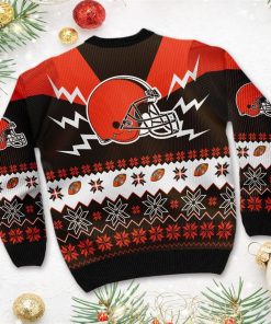 Cleveland Browns NFL Football Team 3D Christmas Ugly Sweater Cleveland Browns NFL Football Team 3D Christmas Ugly Sweater