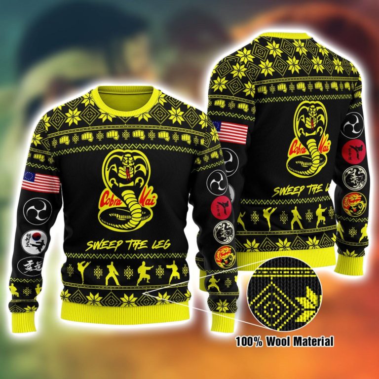 Cobra Kai 3D Printed Ugly Christmas Sweatshirt