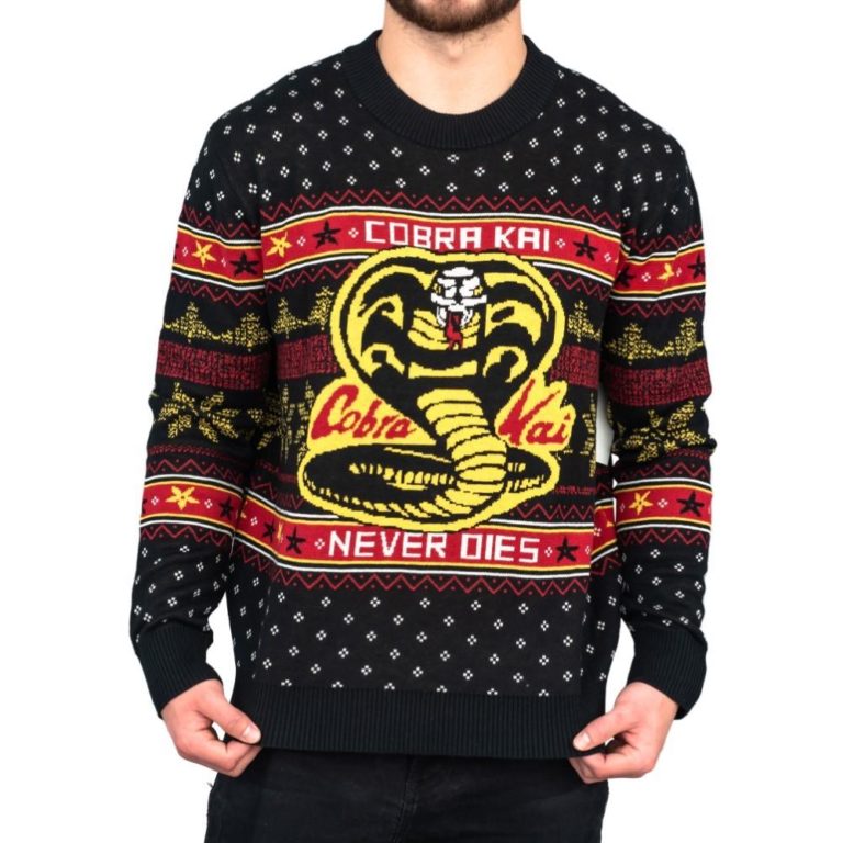 Cobra Kai Never Dies Ugly Sweater