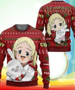 Conny Ugly Christmas Sweater Anime The Promised Neverland Xmas Gifts