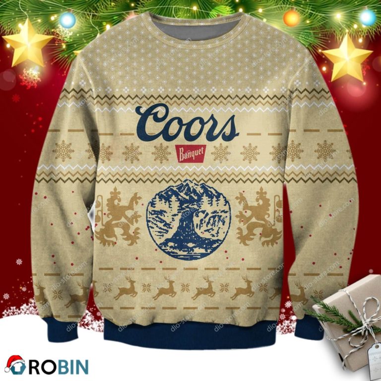 Coors Banquet Beer 3d Print Ugly Sweatshirt