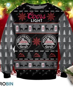 Coors Light Beer Knitting Pattern 3d Print Ugly Christmas Sweater