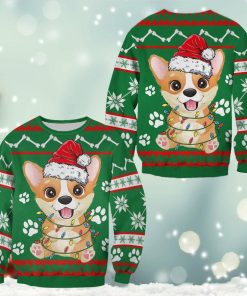 Corgi Green Christmas Sweatshirt