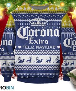 Corona Extra Beer Knitting Pattern 3d Print Ugly Sweatshirt