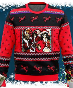 Bigfoot Funny Green Pattern Ugly Christmas Sweater