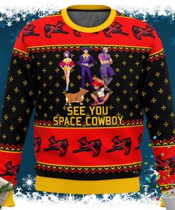 Cowboy Bebop See You Space Cowboy Ugly Christmas Sweater