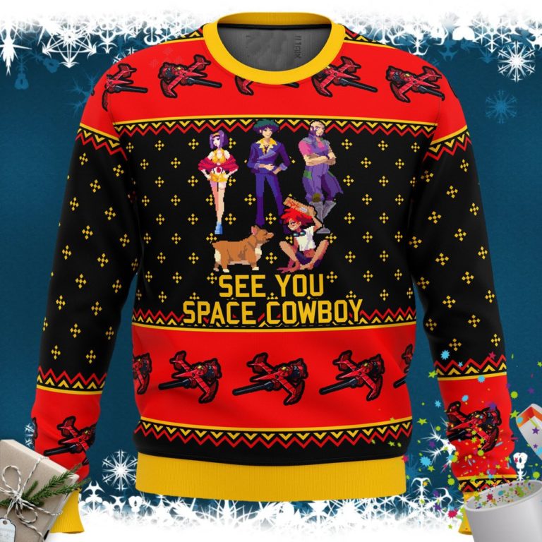 Cowboy Bebop See You Space Cowboy Ugly Christmas Sweater