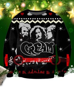 Cream Band Knitting Pattern 3d Print Ugly Sweater