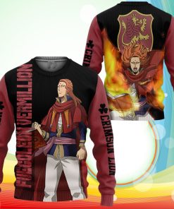 Crimson Lion Fuegoleon Vermillion Sweatshirt Black Clover Anime 3D Printed Sweater