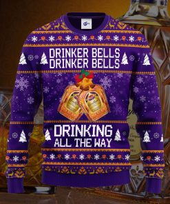 Crown Royal Drinker Bells Drinker Bells Drinking All The Way Christmas Sweater