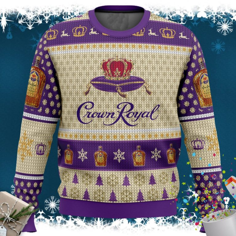 Crown Royal Whiskey Ugly Christmas Sweater