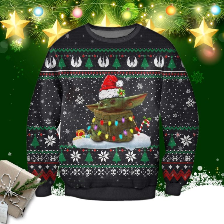 Cute Baby Yoda Ugly Christmas Sweatshirt, Sweater