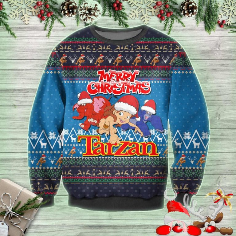 Cute Tarzan Ugly Christmas Sweatshirt