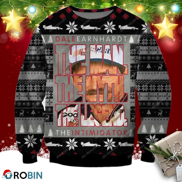 Dale Earnhardt The Man The Myth The Legend 3d Print Ugly Christmas Sweater