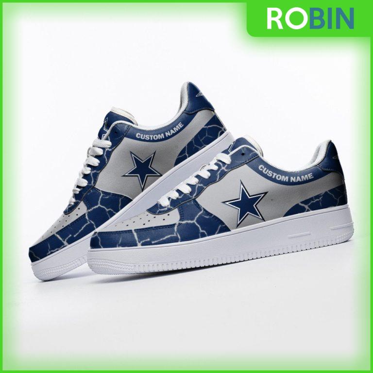 Custom Name Dallas Cowboys NFL Custom AF1 Sneakes