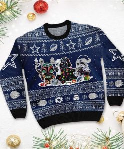 Dallas Cowboys Star Wars Ugly Christmas Sweater Dallas Cowboys Star Wars Ugly Christmas Sweater