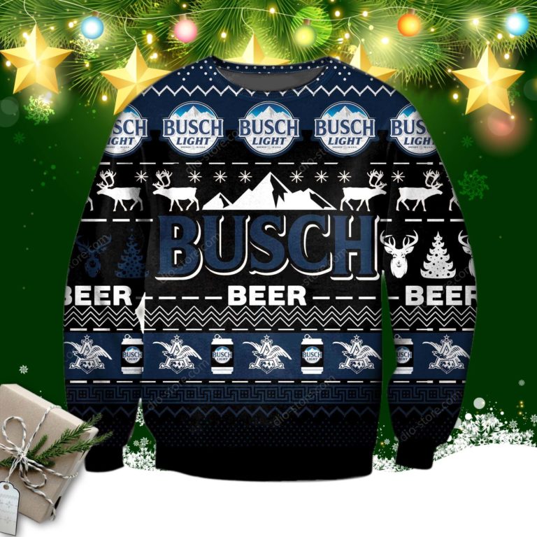 Dark Busch Beer Knitting Pattern 3d Print Ugly Sweater