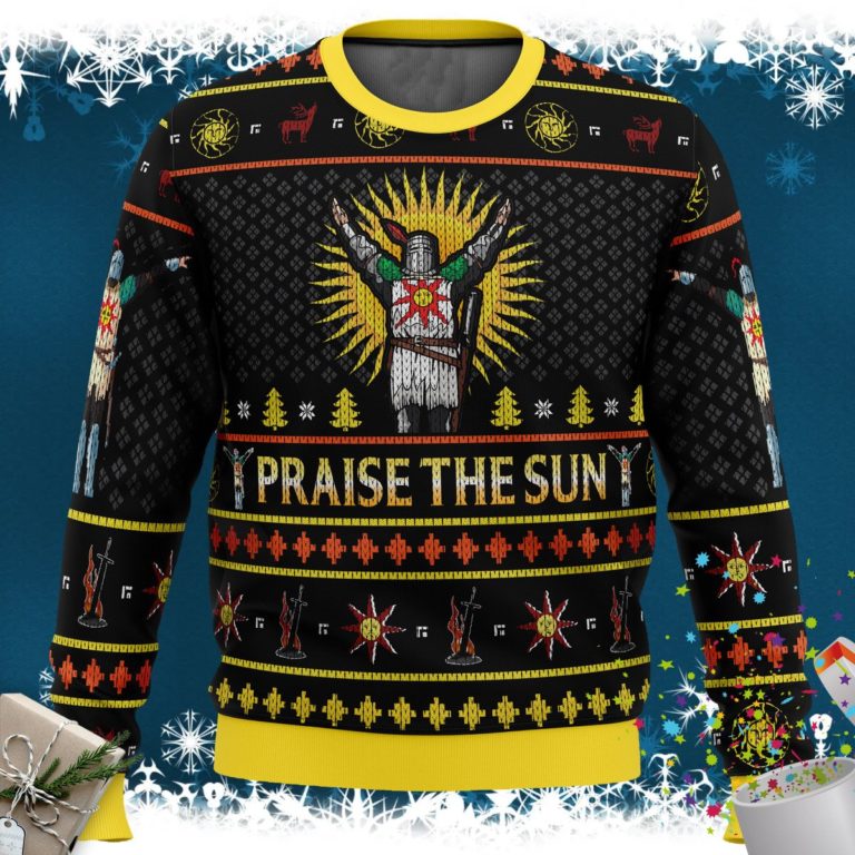 Dark Souls Praise the Sun Ugly Christmas Sweater