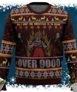 DBZ Goku Over 9000 Dragon Ball Z Ugly Christmas Sweater