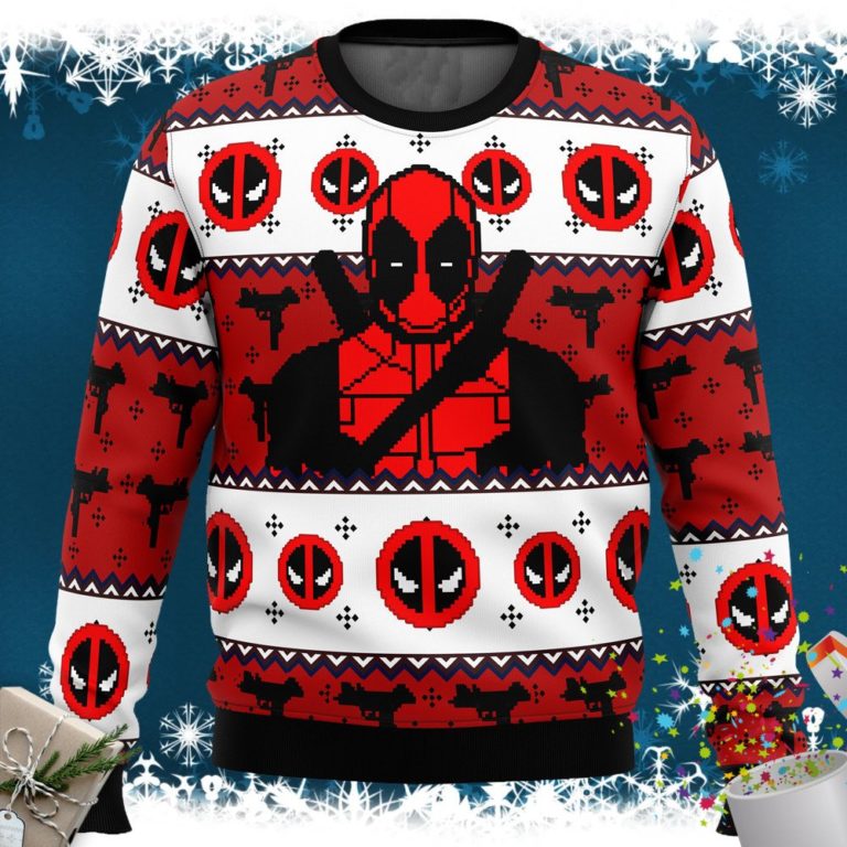 Deadpool Guy Ugly Christmas Sweater