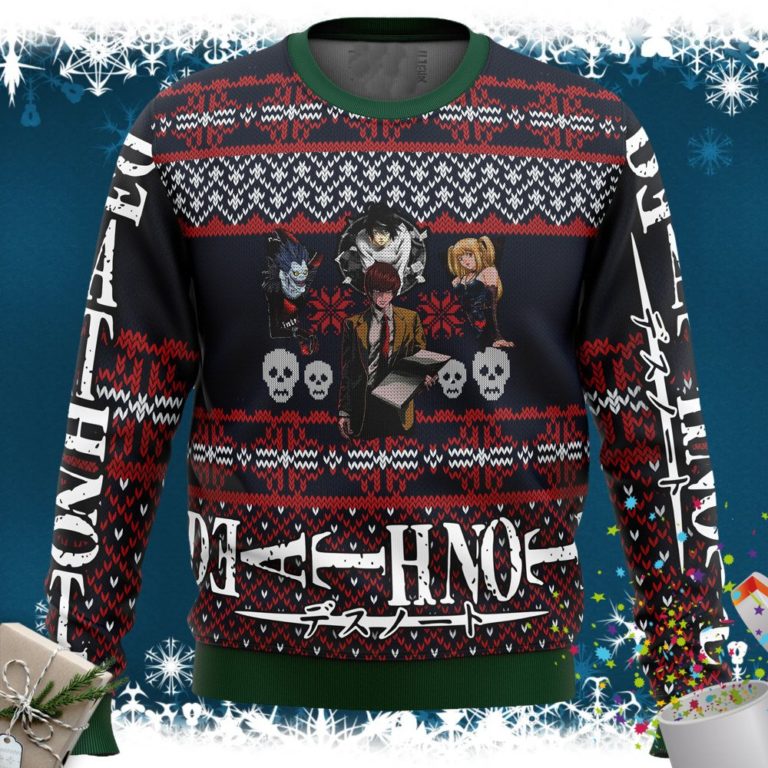 Death Note Characters Alt Ugly Christmas Sweater