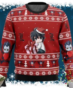 Death Note Chibi L Ugly Christmas Sweater