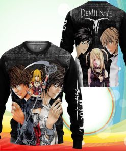 Death Note Sweatshirt Lawliet Light Yagami Misa Misa Anime Sweater