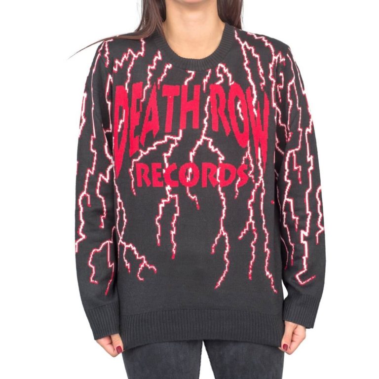 Death Row Records Lightning Ugly Christmas Sweater