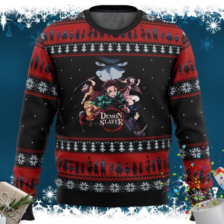 Demon Slayer Poster Ugly Christmas Sweater
