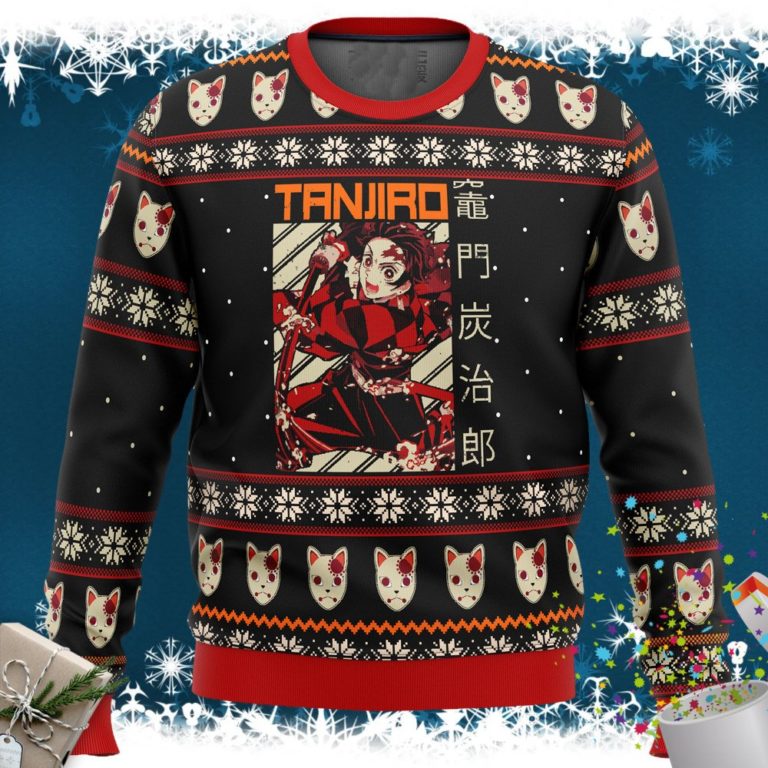 Demon Slayer Tanjiro Ugly Christmas Sweater