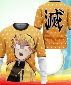Demon Slayer Zenitsu Sweatshirt Anime Sweater Funny Style