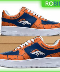 Custom Name Denver Broncos NFL Custom AF1 Sneakes