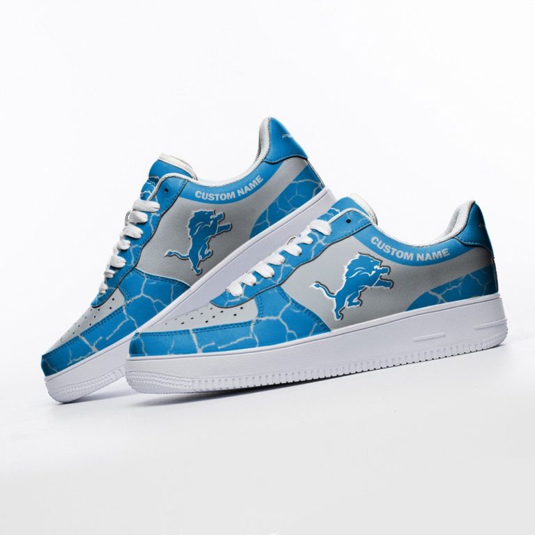Personalized Detroit Lions NFL Custom AF1 Sneakes