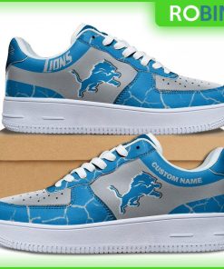 Personalized Detroit Lions NFL Custom AF1 Sneakes