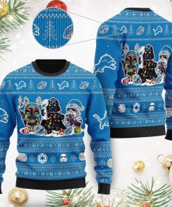 Detroit Lions Star Wars Ugly Christmas Sweater Darth Vader Boba Fett Stormtrooper RBSWEATSHIRT511 Detroit Lions Star Wars Ugly Christmas Sweater Darth Vader Boba Fett Stormtrooper RBSWEATSHIRT511