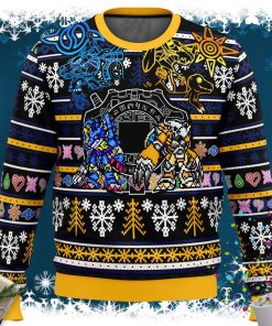 Digimon Ugly Christmas Sweater