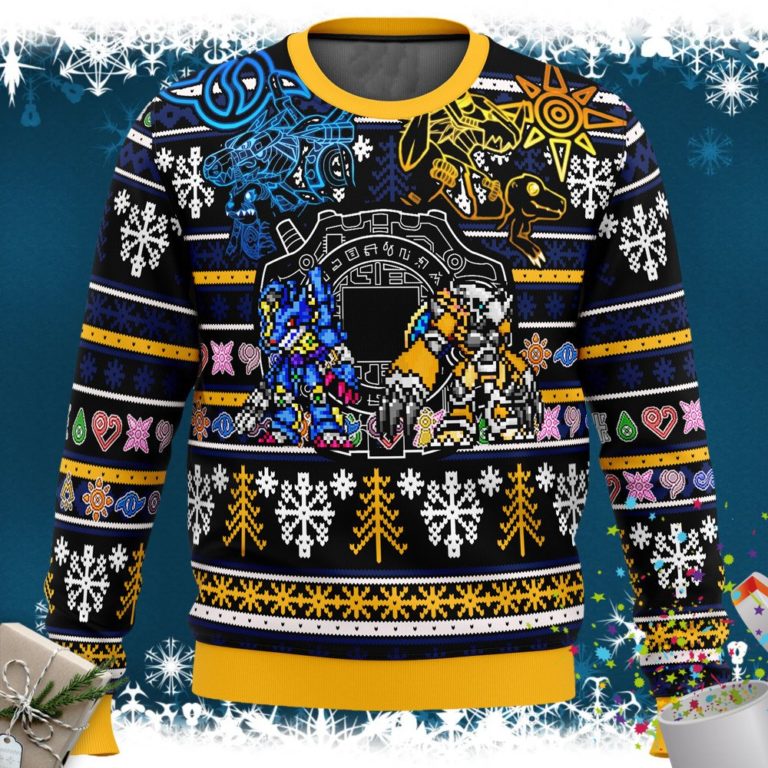 Digimon Ugly Christmas Sweater