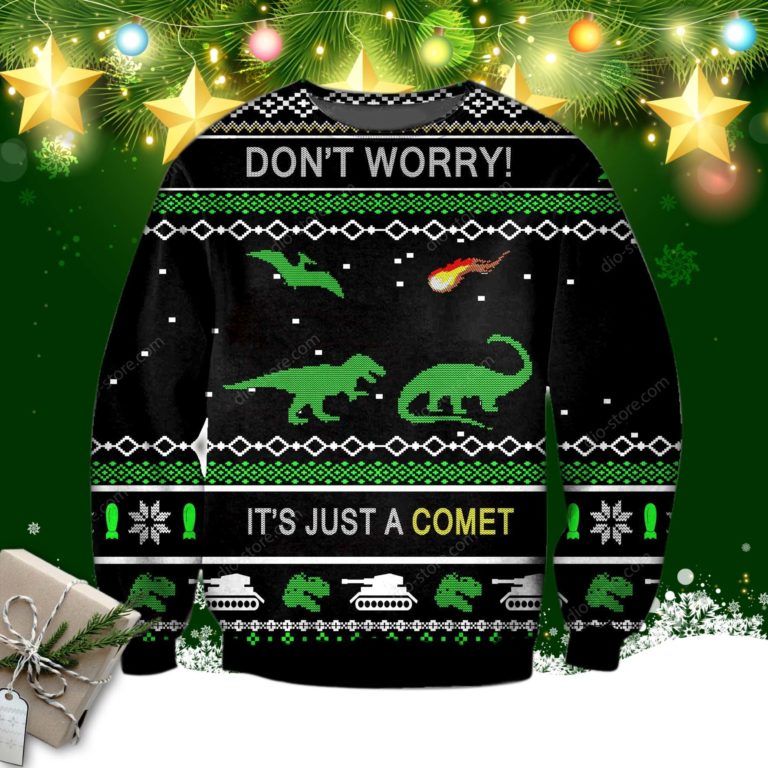Dinosaur 3d Print Ugly Sweater