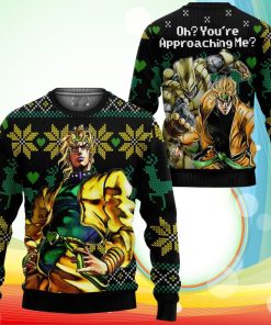 Dio Brando Ugly Christmas Sweater Oh You’re Approaching Me Anime JoJo’s Xmas Gifts
