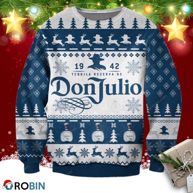 Don Julio 3d Print Ugly Christmas Sweatshirt