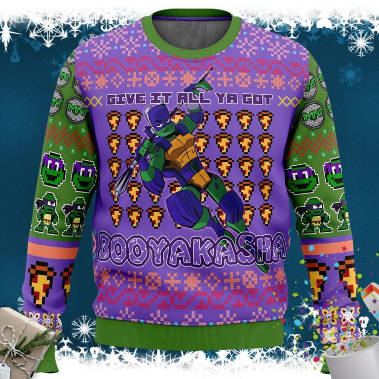 Donatello Rise of the Teenage Mutant Ninja Turtles Ugly Christmas Sweater