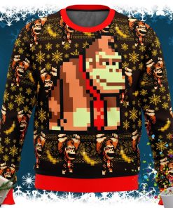 Donkey Kong Sprite Ugly Christmas Sweater