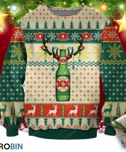 Dos Equis Beer Christmas Knitting Pattern 3d Print Ugly Sweatshirt